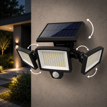 TriBeam Outdoor Light - Solar Motion Security Spotlight