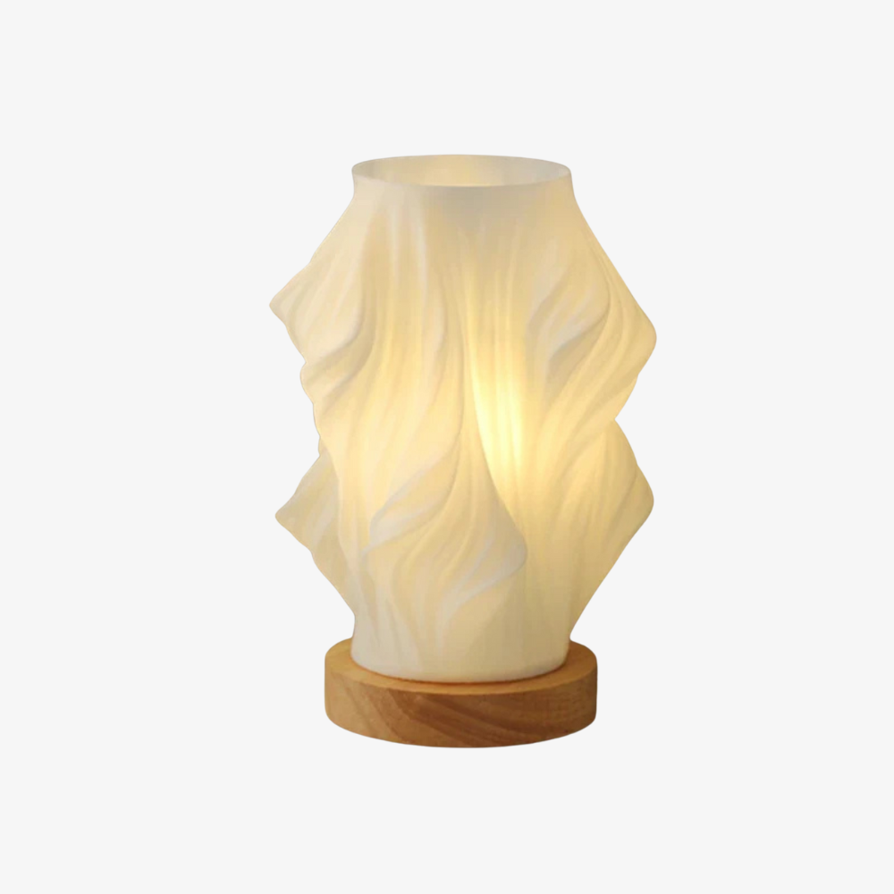 Modern Textured Bedside Vase Lamp