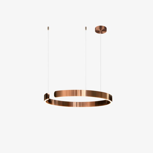 LED Ceiling Fixture with Adjustable Cable - Contemporary Ring Design