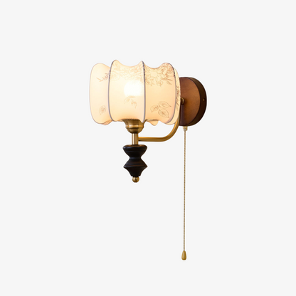 Brocade Fabric Wall Sconce