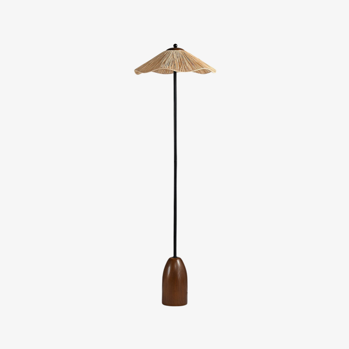 Parasol Rattan Floor Lamp