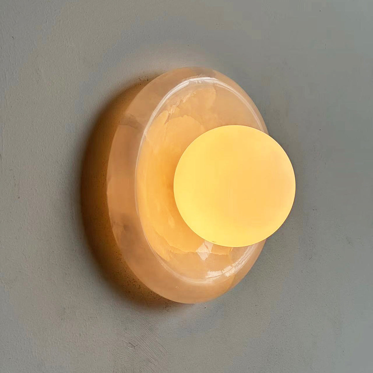 Palma White Jade Sconce