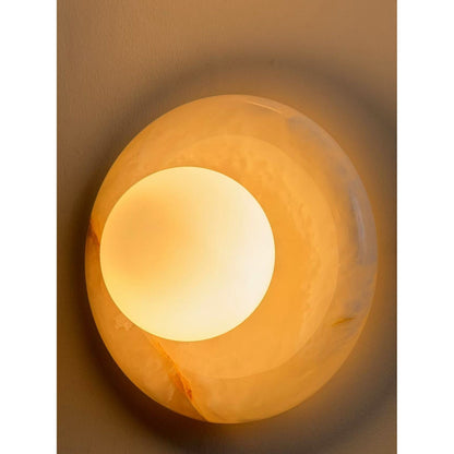 Palma White Jade Sconce