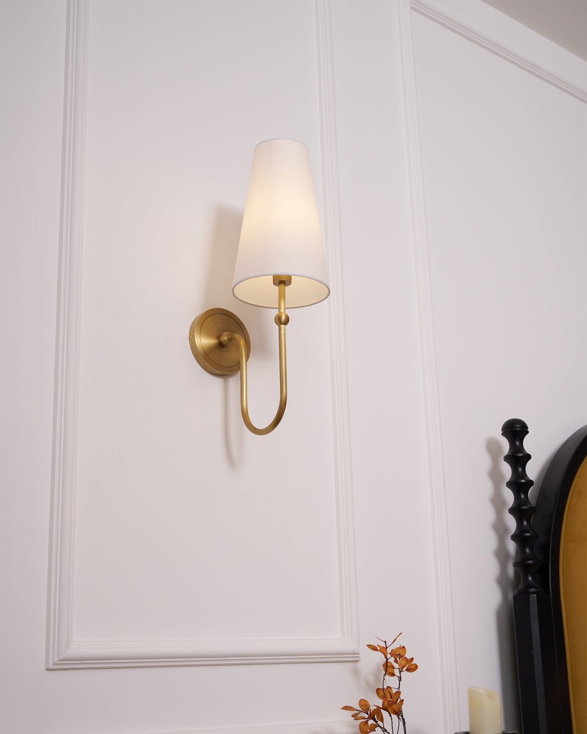 Stirrup Brass Wall Sconce