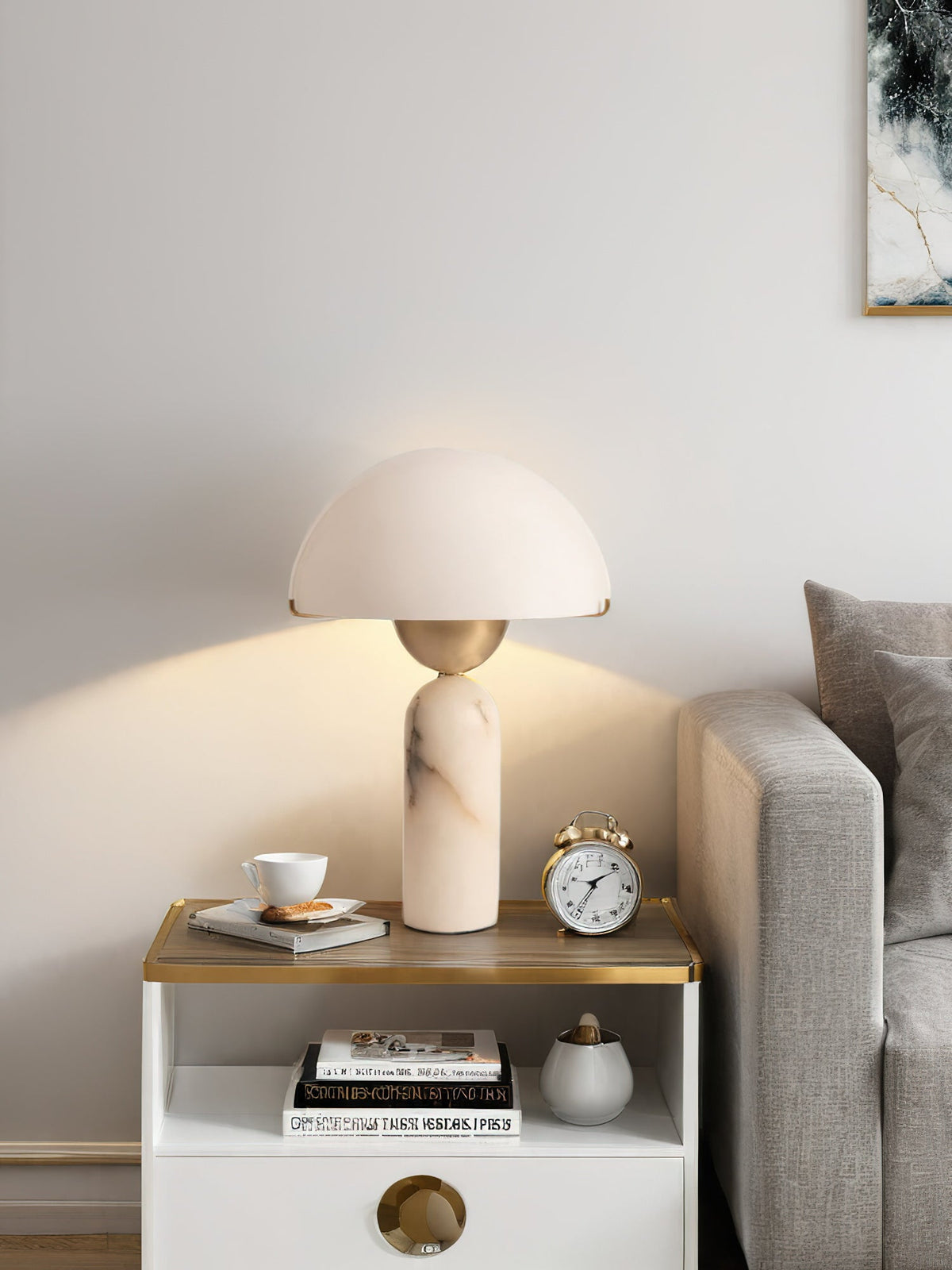 Plinth Stone Table Lamp