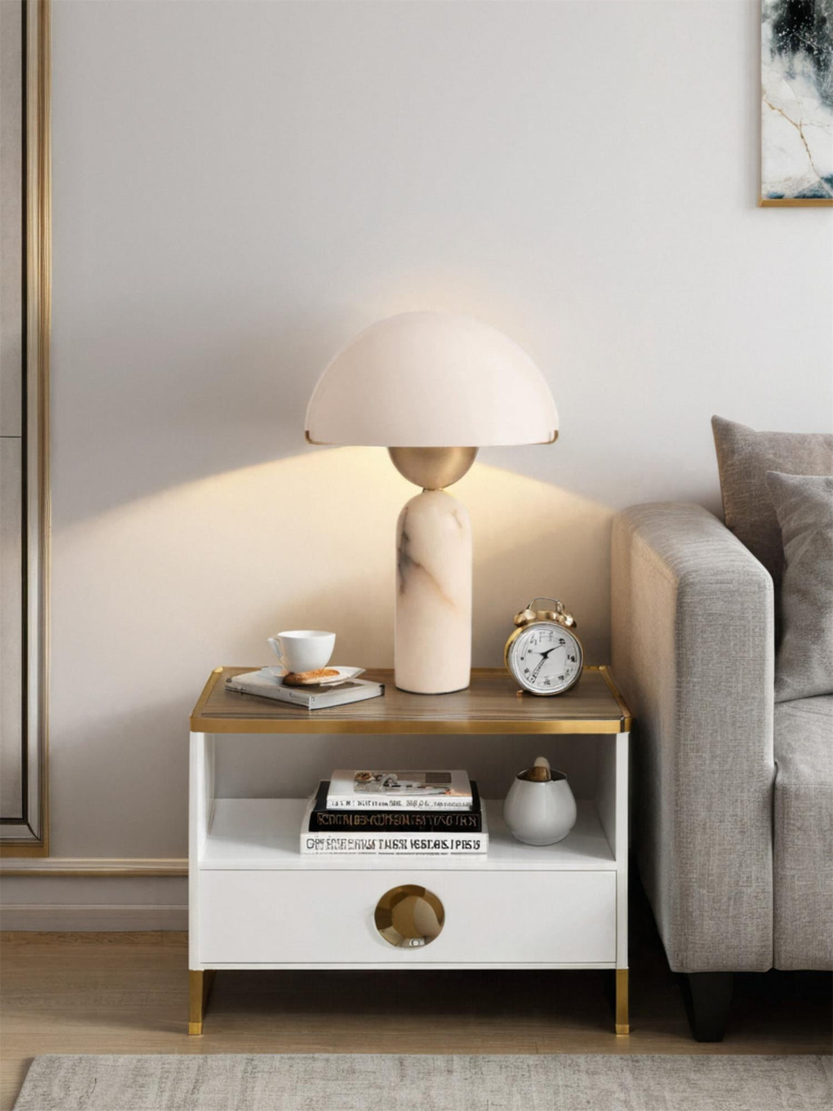 Plinth Stone Table Lamp