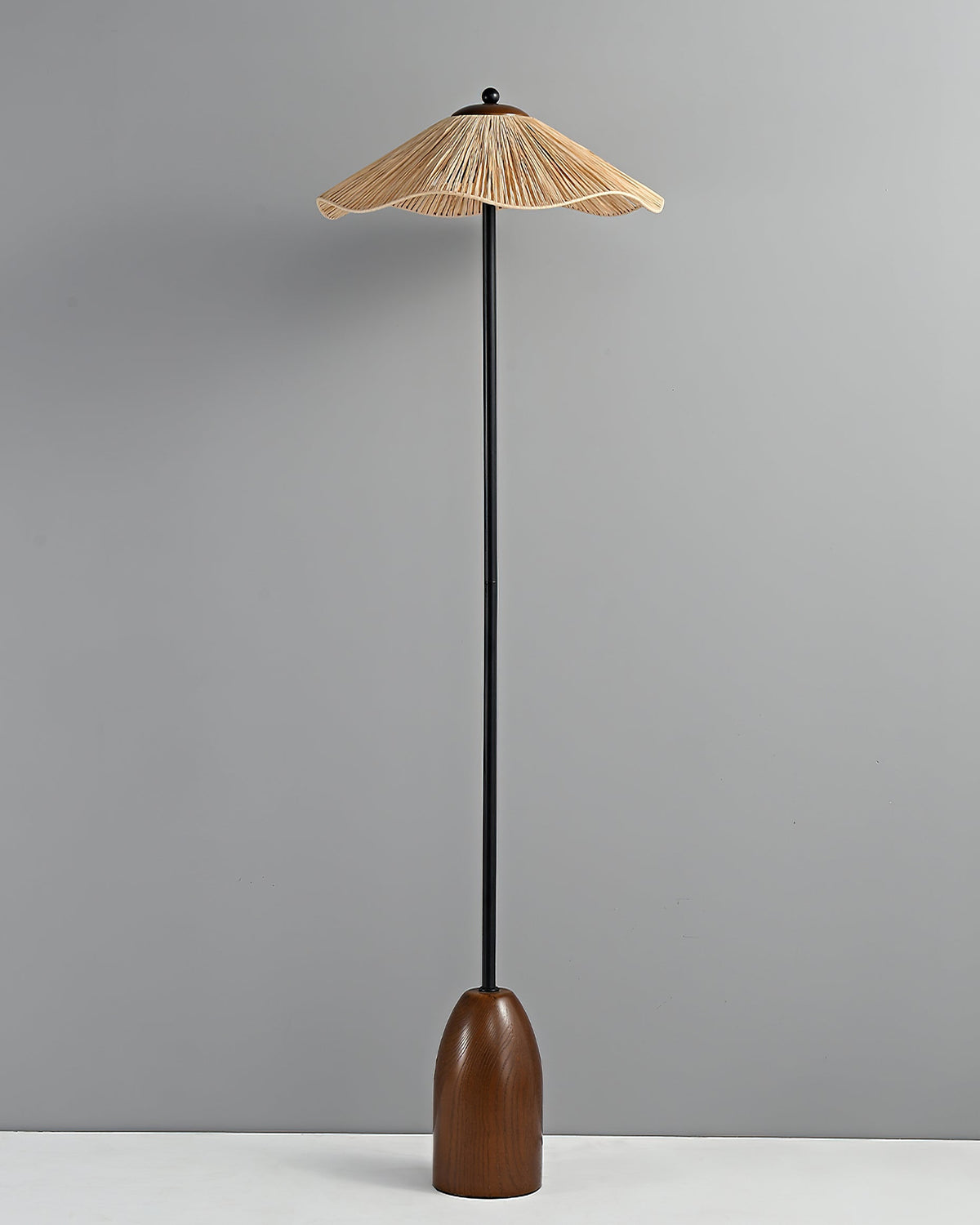 Parasol Rattan Floor Lamp