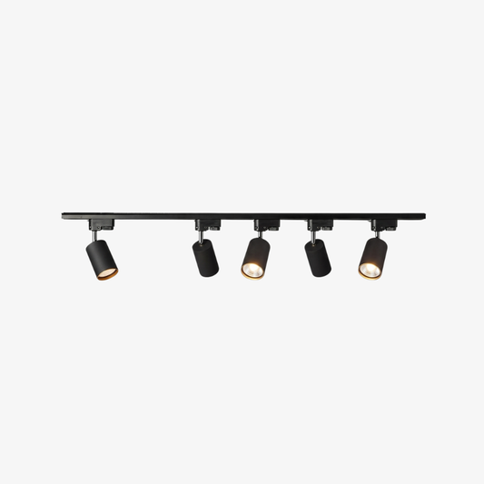 LED Track Lighting System with Adjustable Spotlights - Modern Industrial