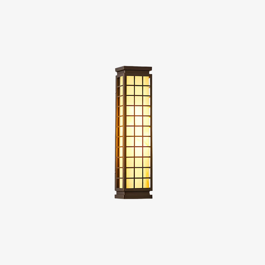 Porch Light with Stainless Steel Housing and Stone Texture - Weather Ready