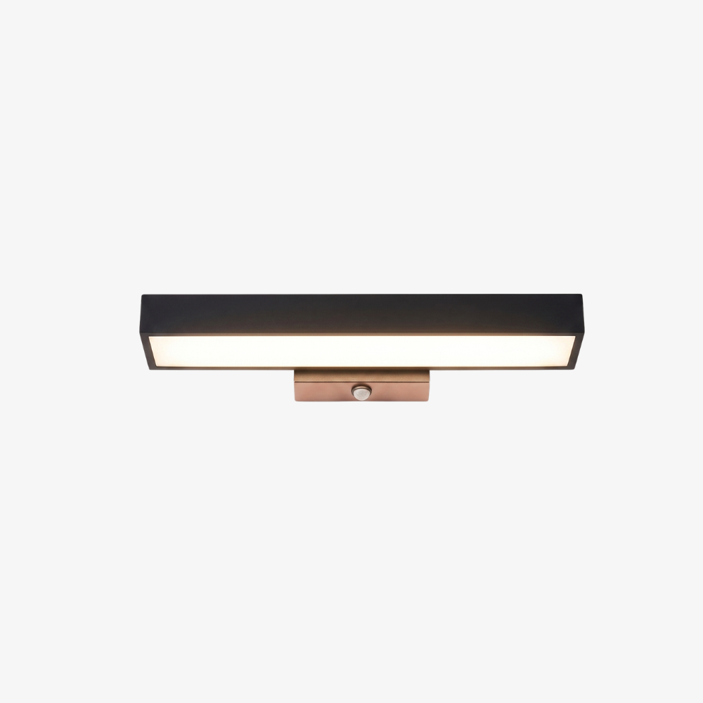 Solar Motion Lights Outdoor with Linear Stainless Steel Frame - Nordic