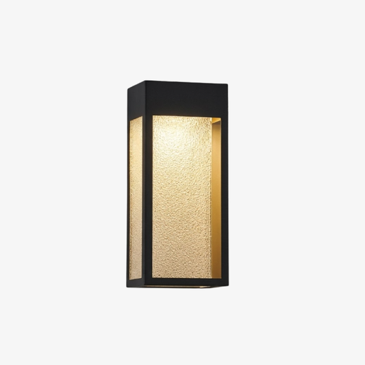 Modern Geometric Outdoor Wall Sconce - LED Linear Rectangular Lantern
