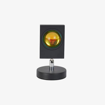 Modern Sunset Projector Lamp - Architectural Halo Mood Light for Photography