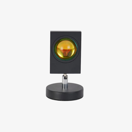 Modern Sunset Projector Lamp - Architectural Halo Mood Light for Photography