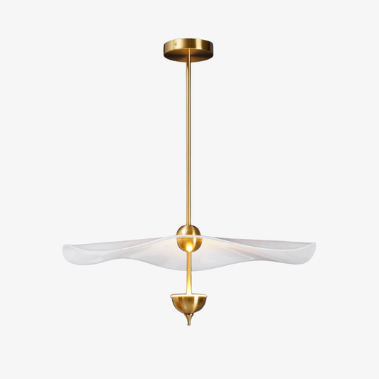 Modern Wavy Wing Pendant Light - Sculptural Floating Ribbon Hanging Lamp