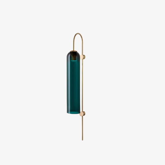 Modern Capsule Glass Wall Sconce - Elongated Gooseneck Pill Light