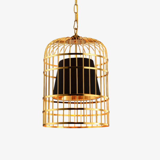 Modern Gold Birdcage Pendant Light - Art Deco Tiered Metal Pendant Lights