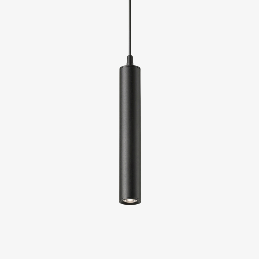 Minimalist LED Cylinder Pendant Light - Slim Vertical Tube Hanging Lamp