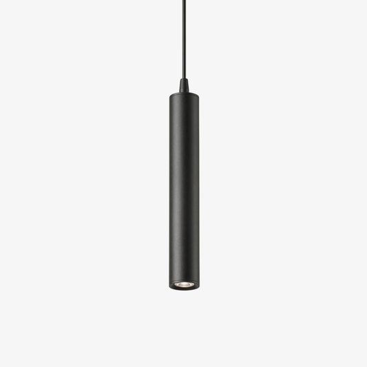 Minimalist LED Cylinder Pendant Light - Slim Vertical Tube Hanging Lamp
